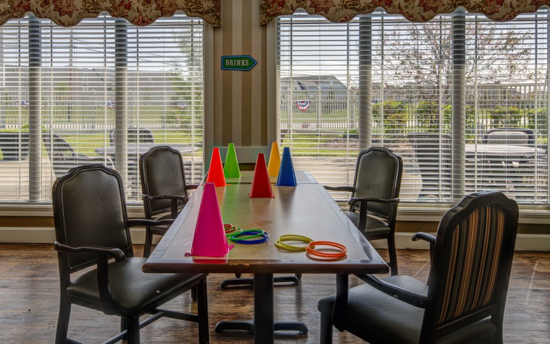 Activity table with games